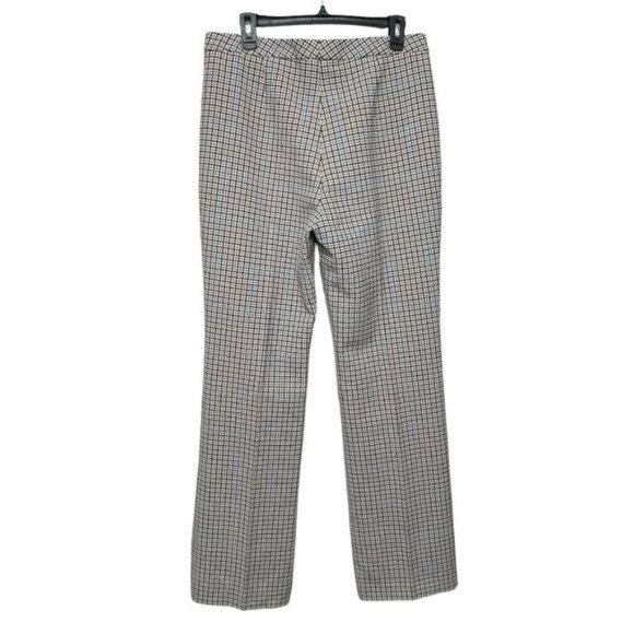 NWOT BOSS Tuleah Regular-Fit Bootcut Trousers In Checked Size 8 - Picture 10 of 14